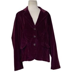 St. John's Bay stretch purple corduroy casual blazer size XL